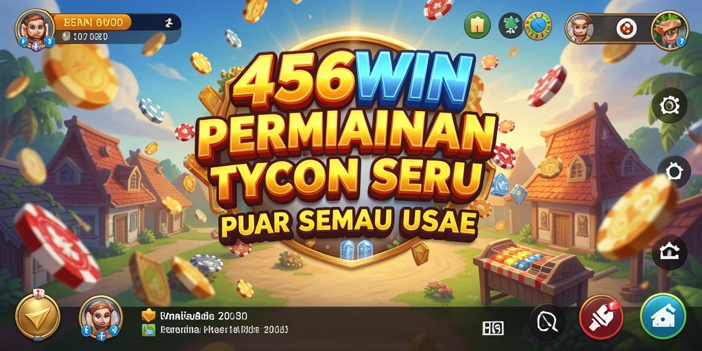 Screenshot utama 456WIN menampilkan pemain sedang membangun kerajaan bisnis.