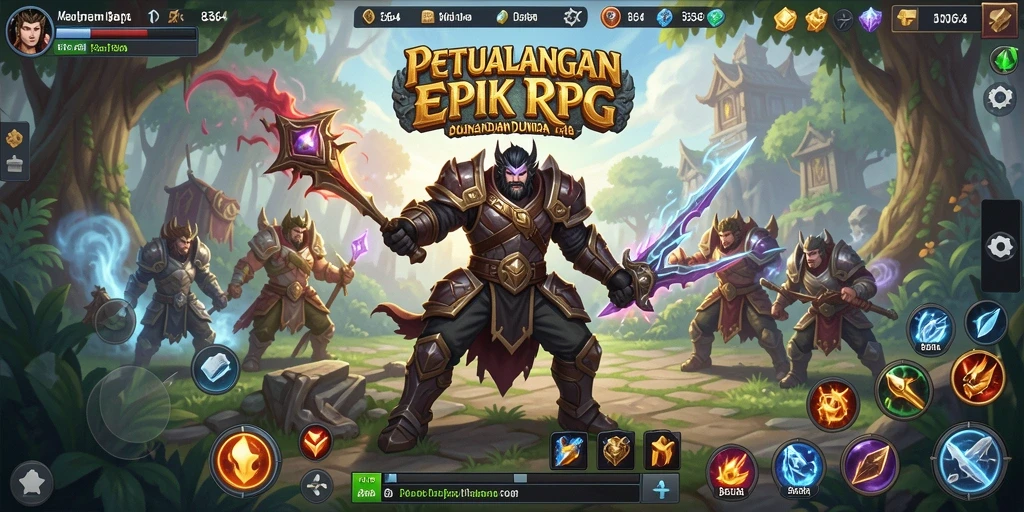 Screenshot gameplay 8364 yang menampilkan aksi seru di dunia RPG.