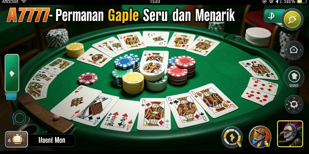 Tampilan permainan Gaple yang menarik dan interaktif.