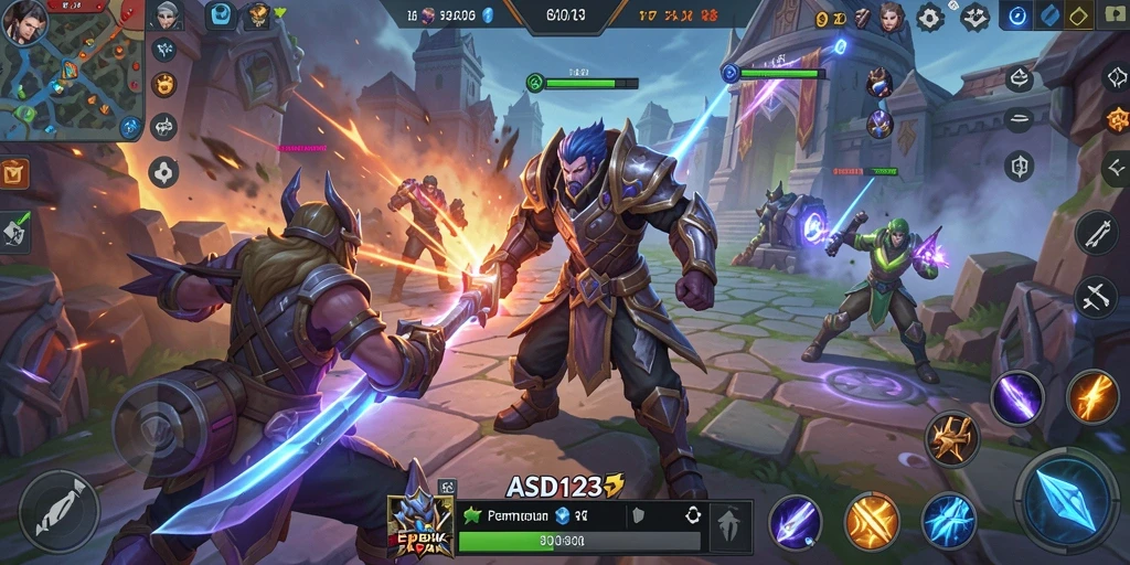 Gameplay seru dan menarik di dalam dunia MOBA yang kompetitif.