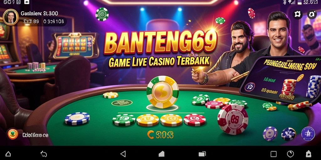 Screenshot menampilkan suasana permainan Live Casino yang mendebarkan.