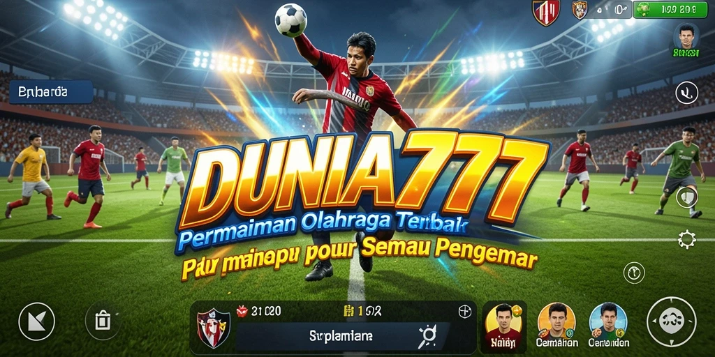 Tampilan menarik dari gameplay DUNIA777 saat pertandingan olahraga berlangsung.