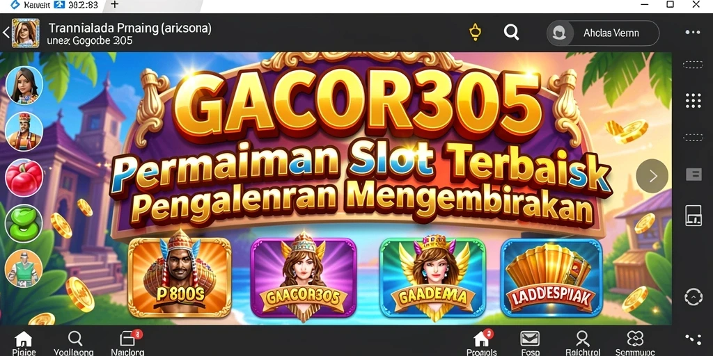 Tampilan gameplay menarik dari GACOR305 yang memikat setiap pemain.