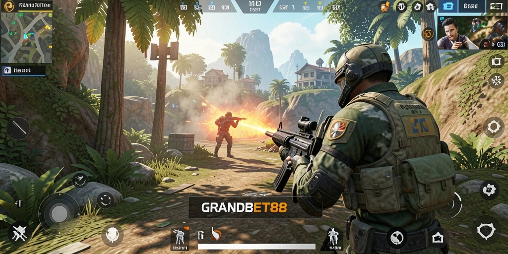 Gameplay seru dalam GRANDBET88 dengan aksi FPS mendebarkan.