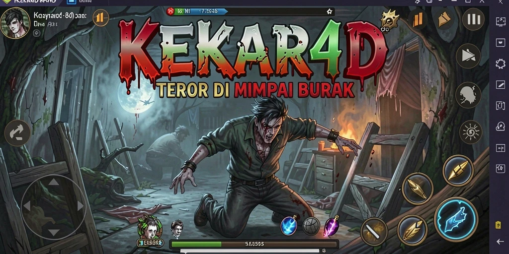 Screenshot menampilkan gameplay menegangkan di dunia gelap.