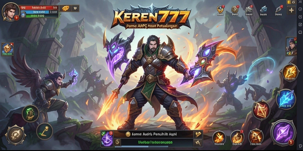 Tampilan menarik dari gameplay ARPG KEREN777 yang seru.