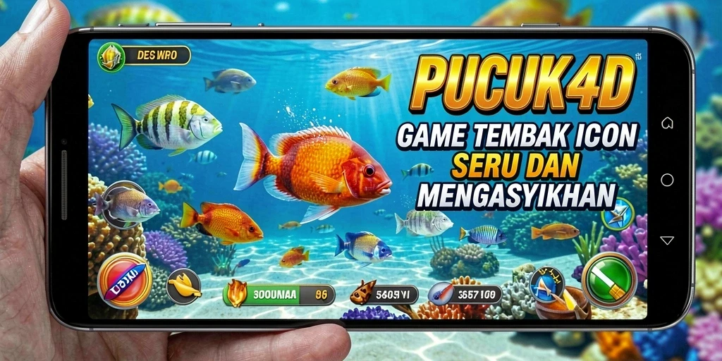 Tampilan gameplay <strong>PUCUK4D</strong> saat menangkap ikan di lautan.