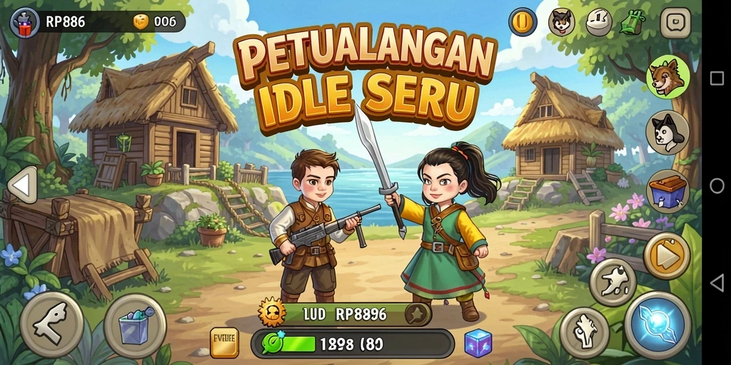 Tangkapan layar gameplay RP886 yang menarik dan seru.