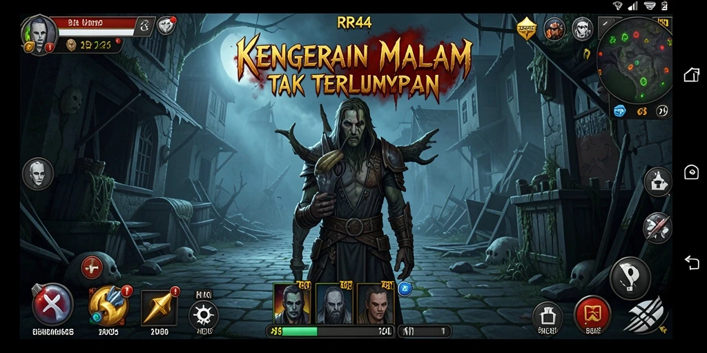 Tangkapan layar gameplay RR44 menunjukkan suasana horor yang mendebarkan.