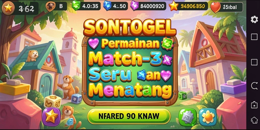 Tampilan gameplay <strong>SONTOGEL</strong> yang seru dan penuh warna.