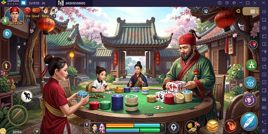 Tampilan gameplay QiuQiu yang mendebarkan dan menarik.