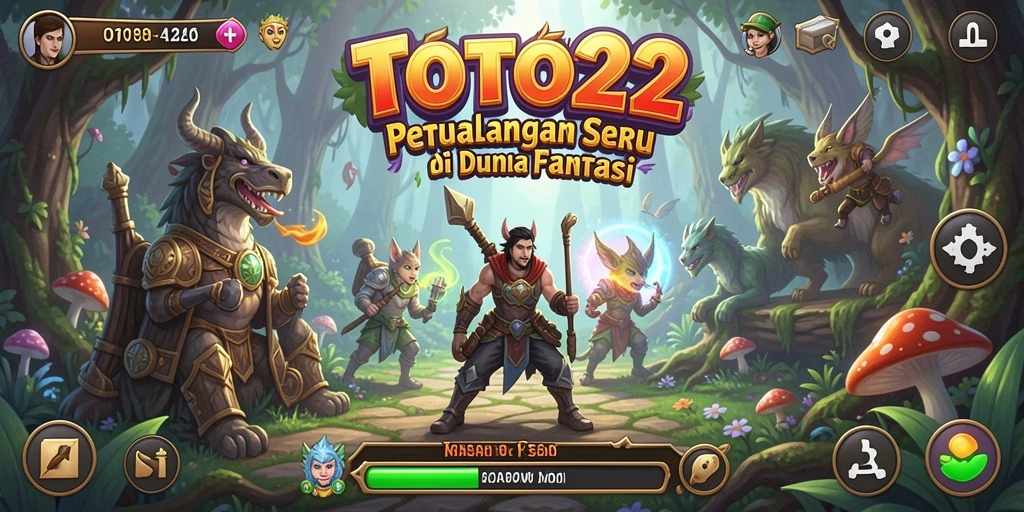 Tangkapan layar gameplay TOTO22 menampilkan aksi seru dalam dunia fantasi.