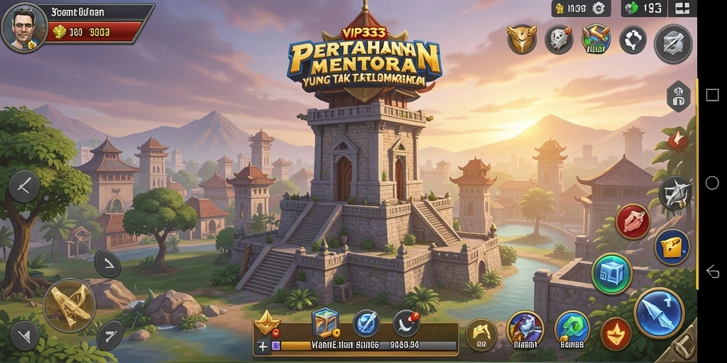 Screenshot dari gameplay menawan di VIP333 Tower Defense.