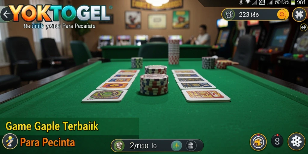 Screenshot gameplay YOKTOGEL menampilkan momen seru saat bermain Gaple.